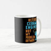 Ingenieur für die Keramik, der die Überfischung vo Kaffeetasse (VorderseiteRechts)