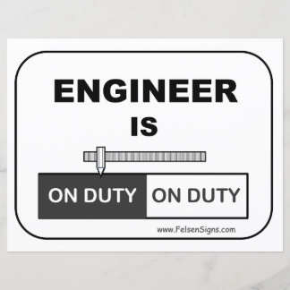 Ingenieur für Dienst - Poster
