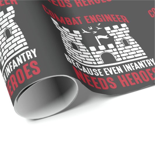 Ingenieur für Kampftechniker Geschenkpapier (Rolleneckpunkt)