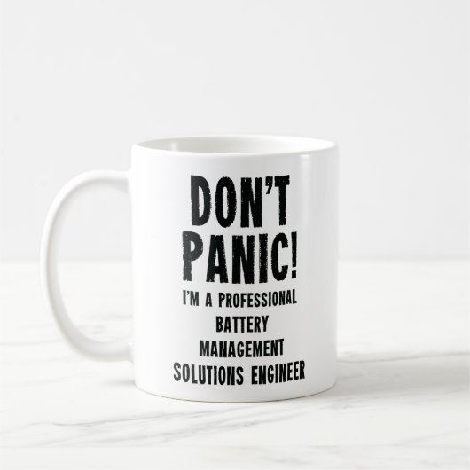 Ingenieur für Lösungen für die Akkuverwaltung Kaffeetasse (Links)