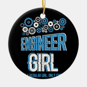 Ingenieur für Mädchen Feministin Strong Women Keramik Ornament