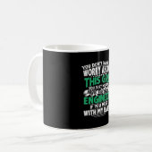 Ingenieur für Mädchen Kaffeetasse (Vorderseite Links)