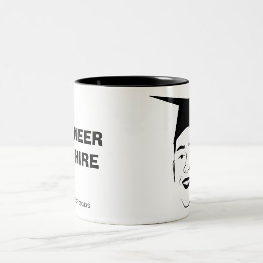 Ingenieur für Miete Zweifarbige Tasse (Mittel)