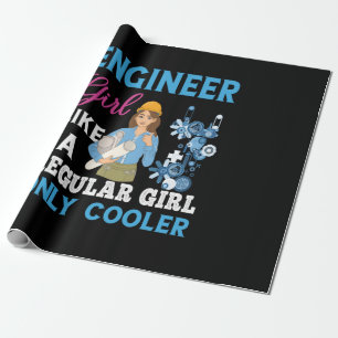 Ingenieur für Proud Engineer Girl Geschenkpapier