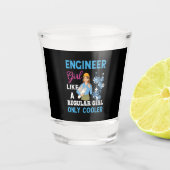 Ingenieur für Proud Engineer Girl Schnapsglas (Vorderseite)
