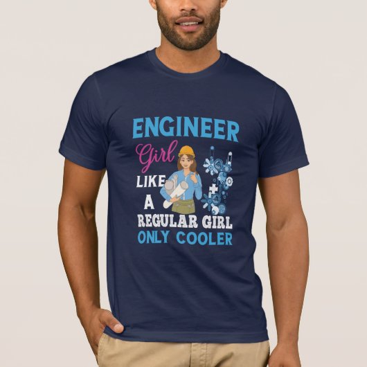 Ingenieur für Proud Engineer Girl T-Shirt (Vorderseite)