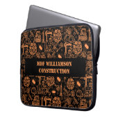 Ingenieur für Schwarz-Braun-Architektur Laptopschutzhülle (Vorderseite Links)