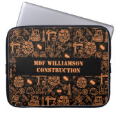 Ingenieur für Schwarz-Braun-Architektur Laptopschutzhülle (Vorderseite)