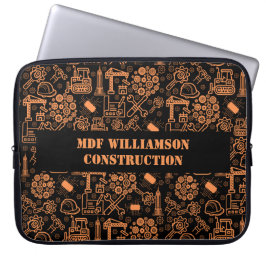 Ingenieur für Schwarz-Braun-Architektur Laptopschutzhülle