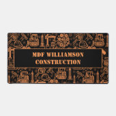 Ingenieur für Schwarz-Braun-Architektur Schreibtischunterlage (Vorderseite)