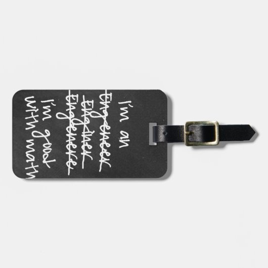 Ingenieur-Gepäckanhänger Gepäckanhänger (Vorderseite horizontal)