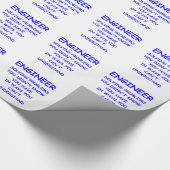 Ingenieur Geschenkpapier (Ecke)