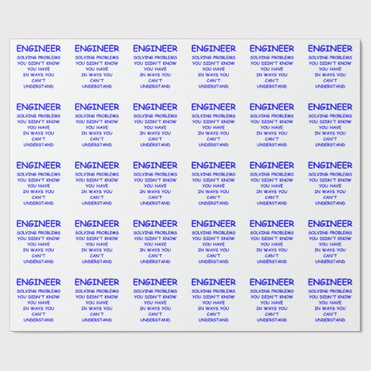 Ingenieur Geschenkpapier (Flach)