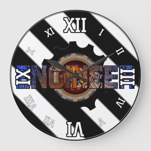 Ingenieur Große Wanduhr (Vorderseite)