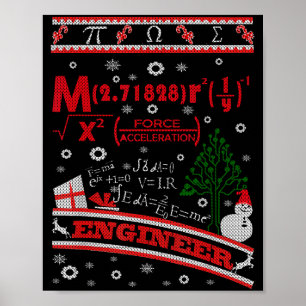 Ingenieur hässlicher Weihnachtspullover - Ingenieu Poster