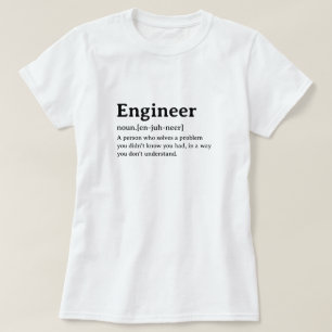 Ingenieur - Humorale Wörterbuchdefinition T-Shirt