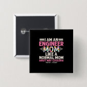 Ingenieur I bin Ingenieur-Mama Button (Vorne & Hinten)