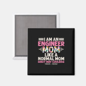 Ingenieur I bin Ingenieur-Mama Magnet (Vorderseite/Rückseite)
