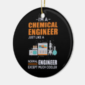 Ingenieur I ist Chemieingenieur Keramik Ornament (Links)