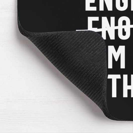 Ingenieur. Ich bin gut mit Mathe Mousepad (Ecke)