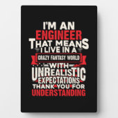 Ingenieur ich bin Ingenieur Fotoplatte (Vorderseite)