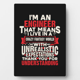 Ingenieur ich bin Ingenieur Fotoplatte