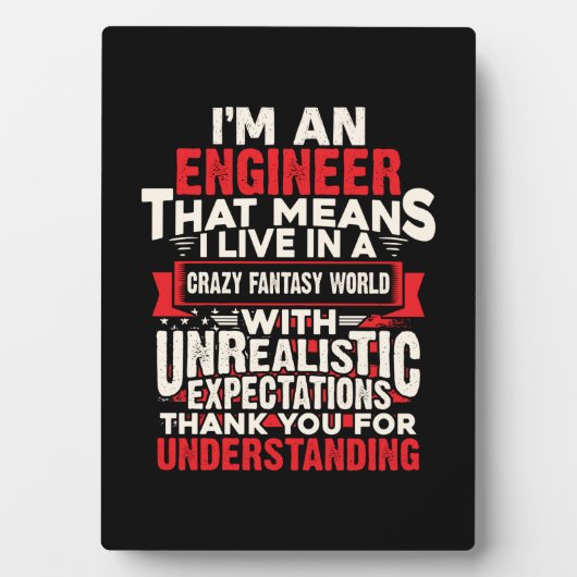 Ingenieur ich bin Ingenieur Fotoplatte (Vorderseite)