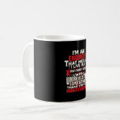 Ingenieur ich bin Ingenieur Kaffeetasse (Vorderseite Links)