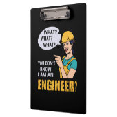 Ingenieur ich bin Ingenieur Klemmbrett (Links)