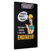 Ingenieur ich bin Ingenieur Klemmbrett (Rechts)