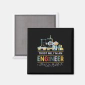 Ingenieur ich bin Ingenieur Magnet (Vorderseite/Rückseite)