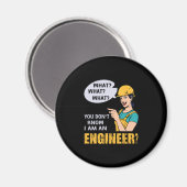 Ingenieur ich bin Ingenieur Magnet (Vorderseite/Rückseite)