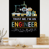 Ingenieur ich bin Ingenieur Poster (Küche)