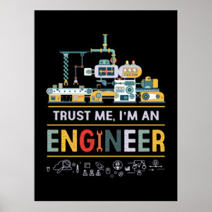 Ingenieur ich bin Ingenieur Poster