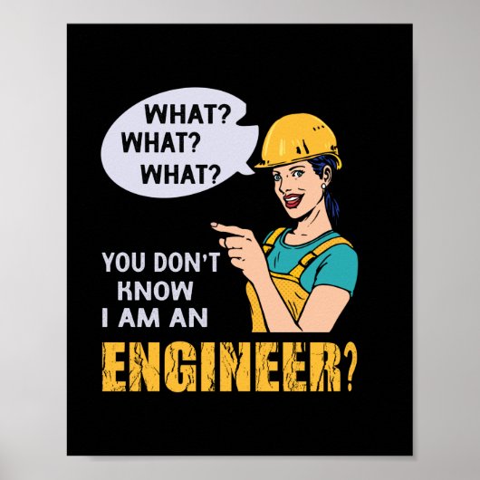 Ingenieur ich bin Ingenieur Poster (Vorne)