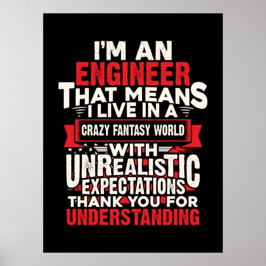 Ingenieur ich bin Ingenieur Poster (Vorne)