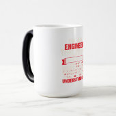 Ingenieur ich bin Ingenieur Verwandlungstasse (Vorderseite Links)