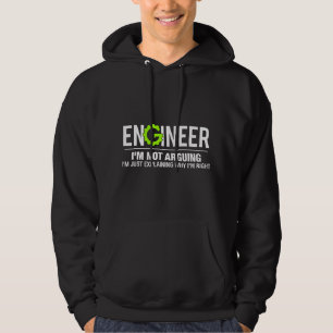 Ingenieur Ich Streite Nicht Lustiges Ingenieurwese Hoodie