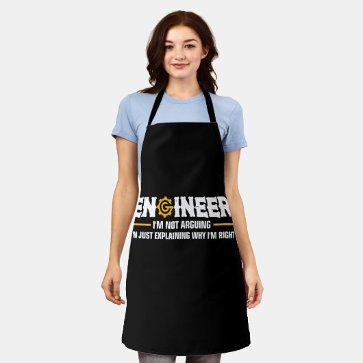 Ingenieur, ich streite nicht über das komische Ing Schürze (Getragen)