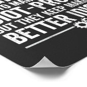 Ingenieur Ich versuche, Dinge idiot-proof zu mache Poster (Ecke)