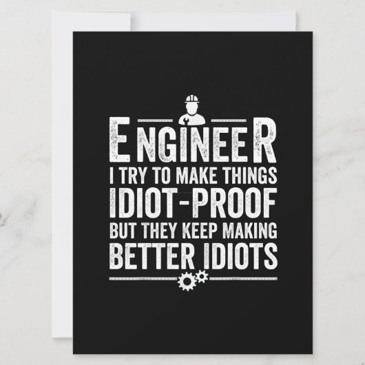 Ingenieur Ich versuche, Dinge idiot-proof zu mache Save The Date (Vorderseite)