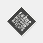 Ingenieur Ich versuche, Dinge idiot-proof zu mache Serviette (Ecke)