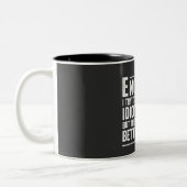 Ingenieur Ich versuche, Dinge idiot-proof zu mache Zweifarbige Tasse (Links)