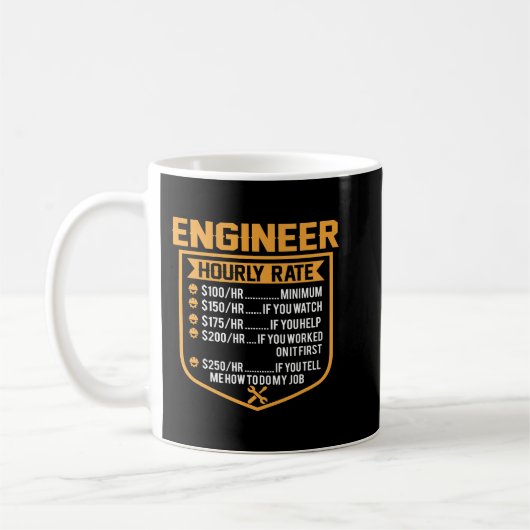 Ingenieur Ich versuche, Dinge technisch zu machen Kaffeetasse (Links)