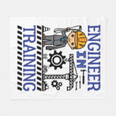 Ingenieur in Training Boys STEM Fleecedecke (Vorderseite (Horizontal))