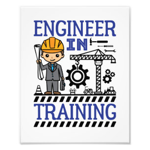 Ingenieur in Training Boys STEM Fotodruck
