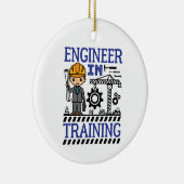 Ingenieur in Training Boys STEM Keramik Ornament (Rechts)