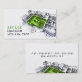 Ingenieur, Ingenieurwesen, Architektur, Baumeister Visitenkarte (Vorne/Hinten)