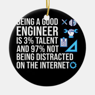 Ingenieur ist ein guter Ingenieur für Computersof Keramik Ornament
