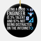 Ingenieur ist ein guter Ingenieur für Computersoft Keramik Ornament (Hinten)